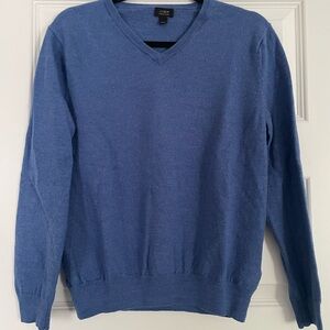 J. Crew Women’s Blue V-Neck Sweater